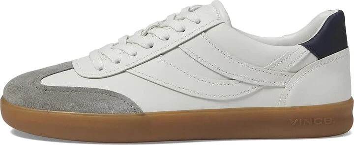 Vince Oasis-M Lace-Up Retro Sneakers Men's Shoes Chalk White Leather : 8 M, Leather/Rubber/Suede - Image 6