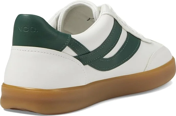 Vince Oasis-M Lace-Up Retro Sneakers Men's Shoes Chalk White/Pine Green Leather : 12 M, Leather/Rubber/Suede - Image 4