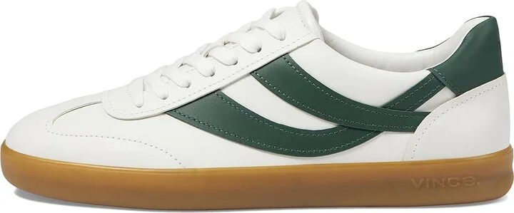 Vince Oasis-M Lace-Up Retro Sneakers Men's Shoes Chalk White/Pine Green Leather : 12 M, Leather/Rubber/Suede - Image 6