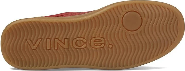 Vince Oasis-M Lace-Up Retro Sneakers Men's Shoes Chalk White/Ruby Red Leather : 8.5 M, Leather/Rubber/Suede - Image 3