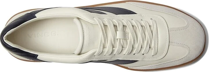 Vince Oasis-M Lace-Up Retro Sneakers Men's Shoes Foam White/Night Blue Leather : 13 M, Leather/Rubber/Suede - Image 2