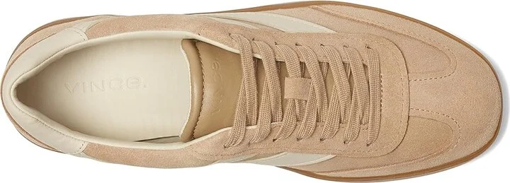 Vince Oasis-M Lace-Up Retro Sneakers Men's Shoes New Camel Beige Suede : 7 M, Leather/Rubber/Suede - Image 2