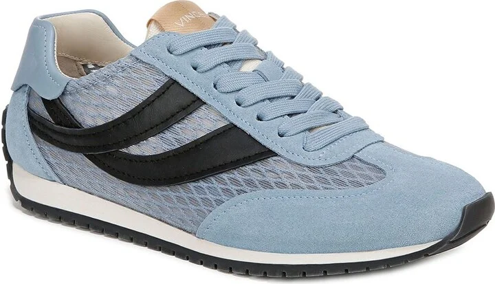 Vince Oasis Mesh Leather Lace-Up Runner