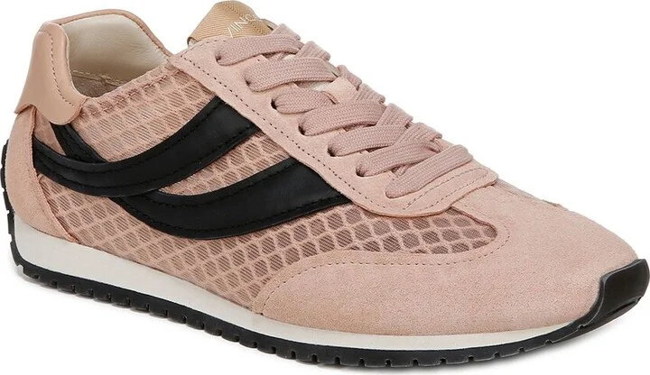 Vince Oasis Mesh Leather Lace-Up Runner