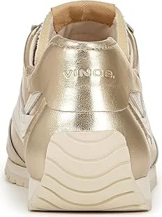 Vince Oasis Runner Lace-Up Sneakers Women's Shoes Champagne Gold Leather : 8.5 M - Image 4