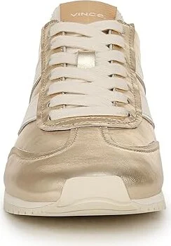 Vince Oasis Runner Lace-Up Sneakers Women's Shoes Champagne Gold Leather : 8.5 M - Image 5