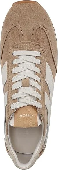 Vince Oasis Runner Lace-Up Sneakers Women's Shoes New Camel Suede : 11 M, Leather - Image 2