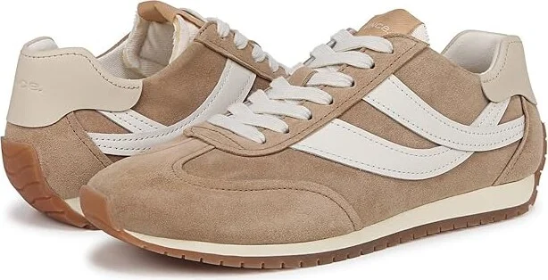 Vince Oasis Runner Lace-Up Sneakers Women's Shoes New Camel Suede : 11 M, Leather