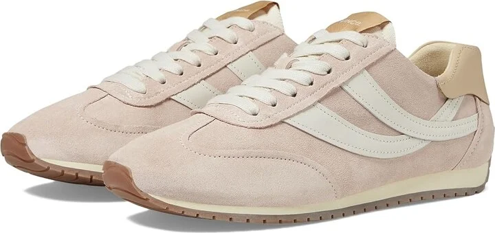 Vince Oasis Runner Lace-Up Sneakers Women's Shoes Rose Water Suede : 7 M, Leather