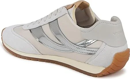 Vince Oasis Runner Lace-Up Sneakers Women's Shoes White/Silver : 9 M, Leather - Image 6