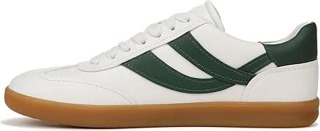 Vince Oasis Women's Shoes Chalk White/Pine Green Leather : 9.5 M, Leather/Rubber/Suede - Image 6