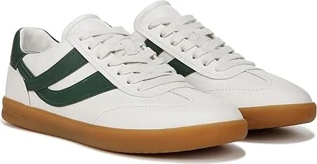 Vince Oasis Women's Shoes Chalk White/Pine Green Leather : 9.5 M, Leather/Rubber/Suede