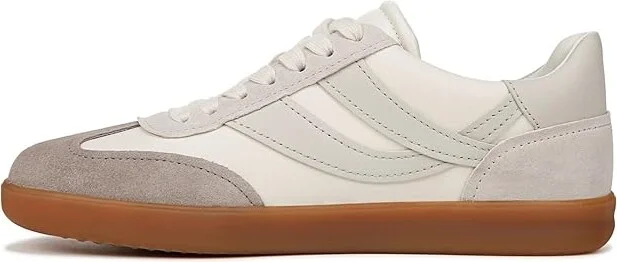 Vince Oasis Women's Shoes Foam White/Hazelstone Grey Leather : 6.5 M, Leather/Rubber/Suede - Image 6
