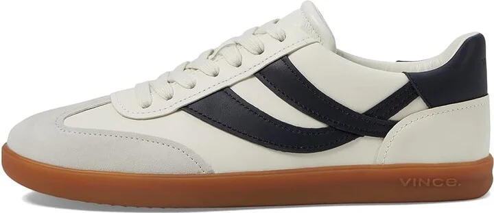 Vince Oasis Women's Shoes Foam White/Night Blue Leather : 7 M, Leather/Rubber/Suede - Image 6