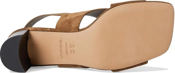 Vince Omega Women's Wedge Shoes Elmwood Brown Suede : 8.5 M, Leather/Rubber - Image 3