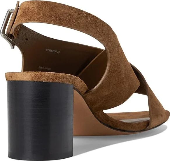 Vince Omega Women's Wedge Shoes Elmwood Brown Suede : 8.5 M, Leather/Rubber - Image 4