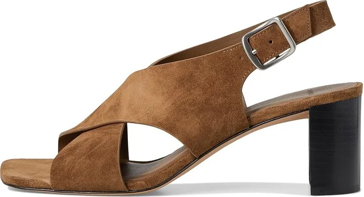 Vince Omega Women's Wedge Shoes Elmwood Brown Suede : 8.5 M, Leather/Rubber - Image 6