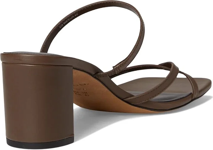 Vince Ona Strappy Sandals Women's Wedge Shoes Nutwood Brown Leather : 8 M - Image 4