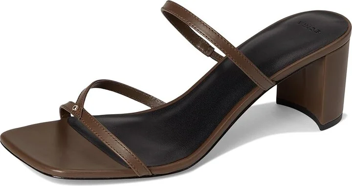 Vince Ona Strappy Sandals Women's Wedge Shoes Nutwood Brown Leather : 8 M - Image 5