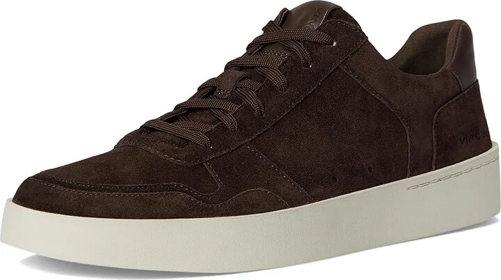 Vince Peyton Lace-Up Sneakers Men's Shoes Cocoa Brown Suede : 8 M, Leather - Image 5