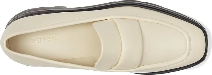 Vince Robin Leather Loafer Women's Slip on Shoes Moonlight White Leather : 10 M, Leather/Rubber - Image 2