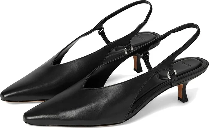 Vince Sabrina High Women's Heels Black Leather : 6.5 M