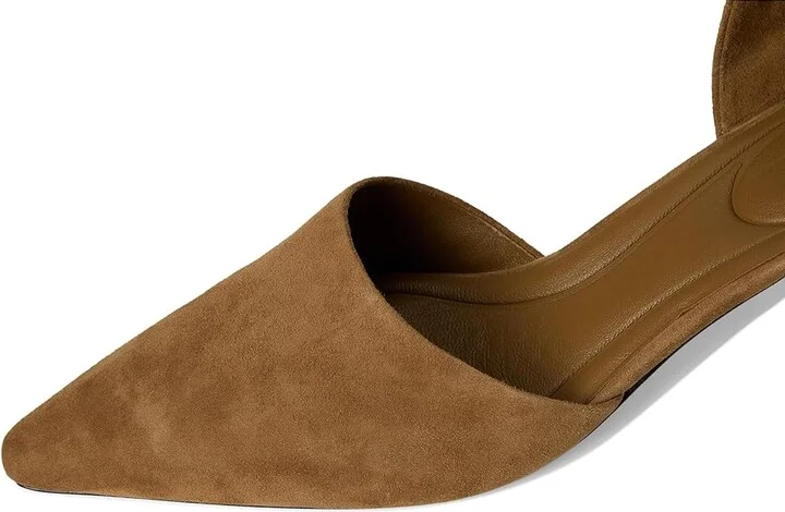 Vince Sarai Pump Pump Shoes Women's Shoes Sahara Brown Suede : 7.5 M, Leather - Image 2