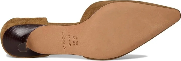 Vince Sarai Pump Pump Shoes Women's Shoes Sahara Brown Suede : 7.5 M, Leather - Image 3