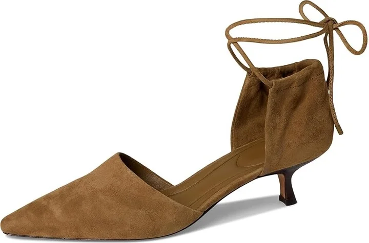 Vince Sarai Pump Pump Shoes Women's Shoes Sahara Brown Suede : 7.5 M, Leather - Image 5
