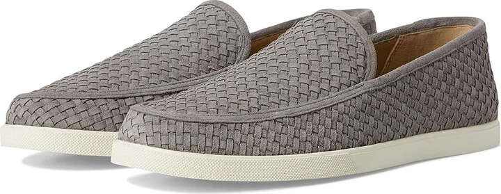 Smoke Grey Woven Suede
