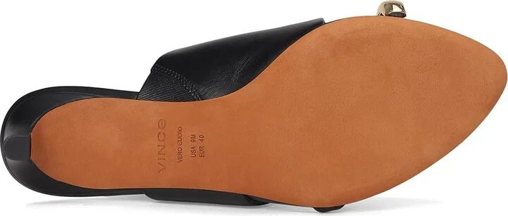 Vince Suzie Slide Sandals Women's Sandals Black : 9.5 M, Leather - Image 3