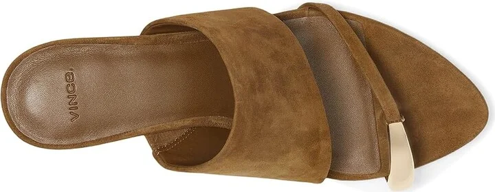 Vince Suzie Slide Sandals Women's Sandals Elmwood : 9.5 M, Leather - Image 2