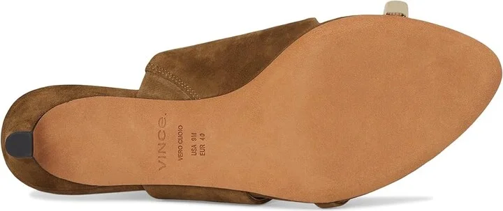 Vince Suzie Slide Sandals Women's Sandals Elmwood : 9.5 M, Leather - Image 3