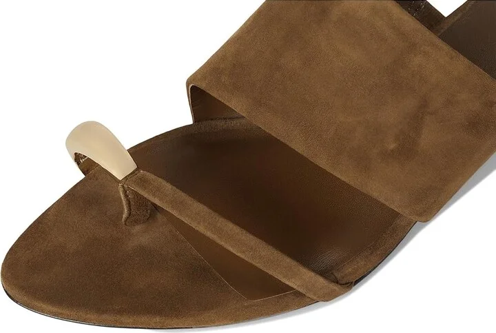 Vince Suzie Slide Sandals Women's Sandals Elmwood : 9.5 M, Leather - Image 7