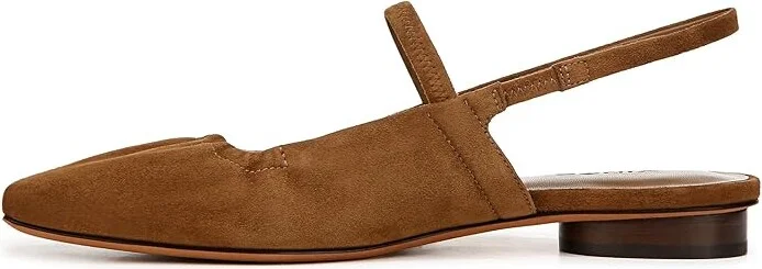 Vince Venice Slingbacks Women's Sandals Elm Wood Brown Suede : 10 M, Leather/Suede - Image 6