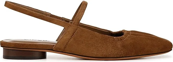 Vince Venice Slingbacks Women's Sandals Elm Wood Brown Suede : 10 M, Leather/Suede - Image 7