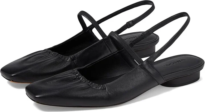 Vince Venice Women's Shoes Black Leather : 6 M