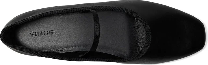 Vince Vivian Mary Jane Mary Janes Women's Flat Shoes Black Leather : 8.5 M - Image 2