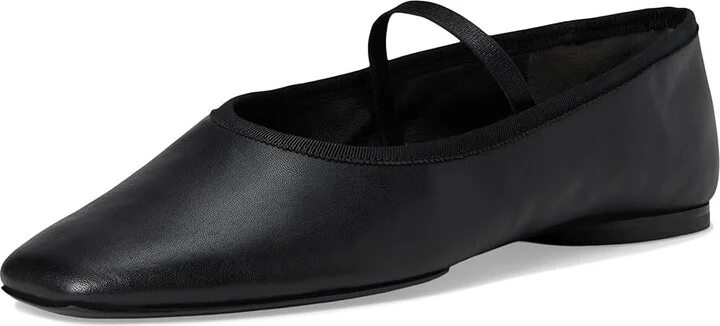 Vince Vivian Mary Jane Mary Janes Women's Flat Shoes Black Leather : 8.5 M - Image 5
