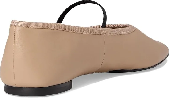Vince Vivian Mary Jane Mary Janes Women's Flat Shoes Taupe Clay Leather : 8.5 M - Image 4