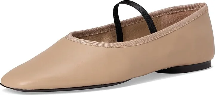Vince Vivian Mary Jane Mary Janes Women's Flat Shoes Taupe Clay Leather : 8.5 M - Image 5