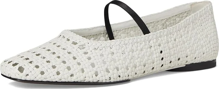 Vince Vivian Women's Shoes White Weave Leather : 7.5 M - Image 5