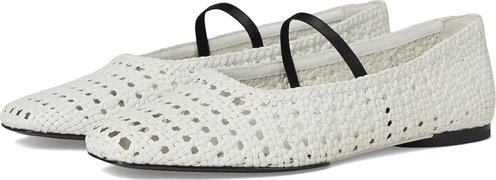 Vince Vivian Women's Shoes White Weave Leather : 7.5 M