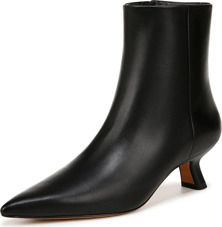 Vince Womens Billy Ankle Boot Black Leather 9.5 M