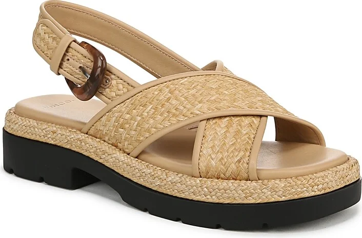 Vince Women's Helena Raffia Slingback Sandals