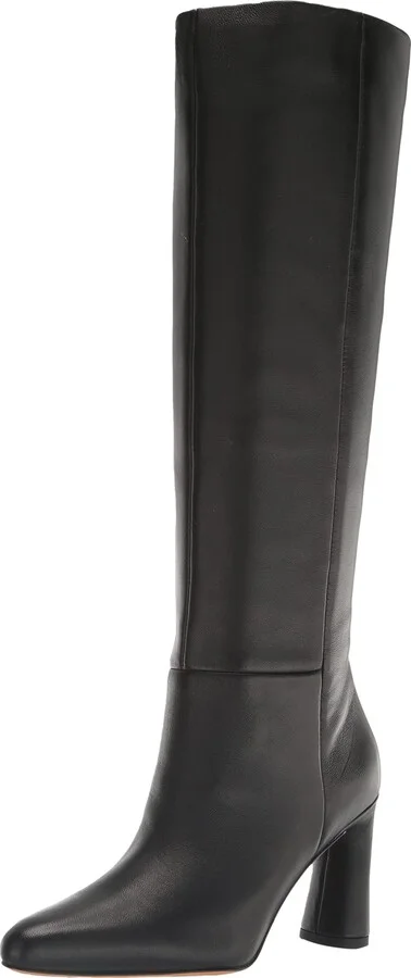 Vince Womens Highland Knee High Boot Black Leather 6 M