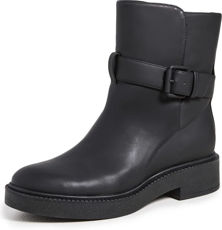 Vince Womens Kaelyn Leather Bootie Black 9 M