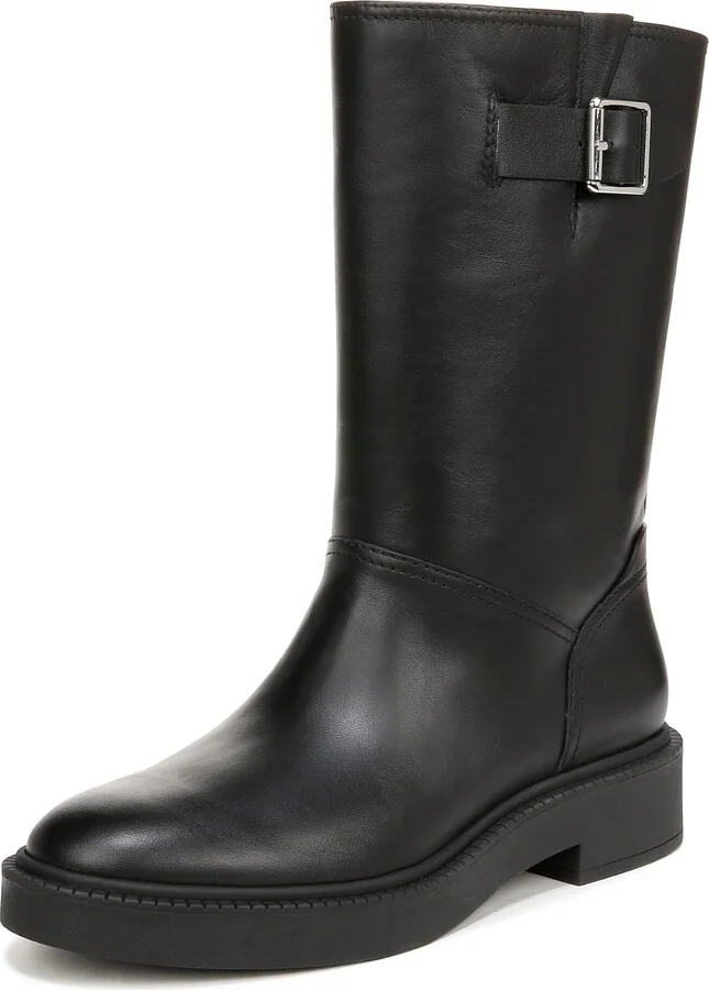 Vince Womens Kline Pull On Moto Boot Black 9.5 M
