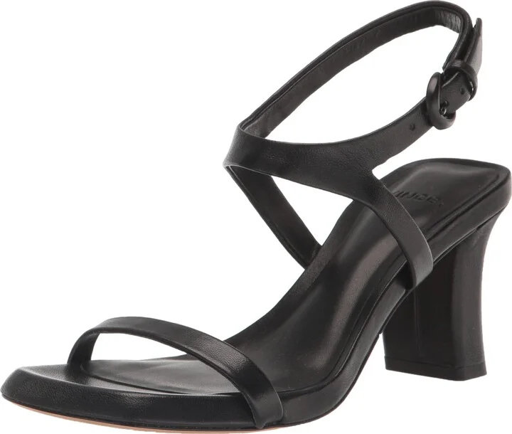 Vince Womens Luella Slingback Dress Sandal Black Leather 9 M