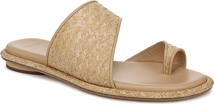 Vince Women's Lukas Raffia Slide Sandals